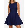 image:imagePRETTYGARDEN Cocktail Dresses for Women 2026 Summer Formal Boat Neck A Line Spring Elegant Graduation Party Mini DressNavy Blue