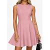 image:imagePRETTYGARDEN Cocktail Dresses for Women 2026 Summer Formal Boat Neck A Line Spring Elegant Graduation Party Mini DressPink