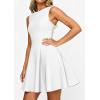image:imagePRETTYGARDEN Cocktail Dresses for Women 2026 Summer Formal Boat Neck A Line Spring Elegant Graduation Party Mini DressWhite