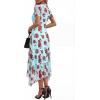 image:imagePRETTYGARDEN Cocktail Dresses for Women 2026 Summer Short Sleeve Floral Mesh Sheer Midi Party Wedding Guest DressFloral Blue Red