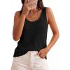 image:imagePRETTYGARDEN Crochet Tops for Women 2026 Spring Sleeveless Sweater Tops Summer Boho Tank Resort Wear Beach Vacation ClothesBlack