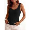 image:imagePRETTYGARDEN Crochet Tops for Women 2026 Spring Sleeveless Sweater Tops Summer Boho Tank Resort Wear Beach Vacation ClothesBlack