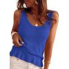 image:imagePRETTYGARDEN Crochet Tops for Women 2026 Spring Sleeveless Sweater Tops Summer Boho Tank Resort Wear Beach Vacation ClothesBlue