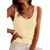image:imagePRETTYGARDEN Crochet Tops for Women 2026 Spring Sleeveless Sweater Tops Summer Boho Tank Resort Wear Beach Vacation ClothesLight Apricot