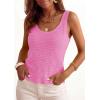 image:imagePRETTYGARDEN Crochet Tops for Women 2026 Spring Sleeveless Sweater Tops Summer Boho Tank Resort Wear Beach Vacation ClothesMid Pink
