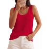 image:imagePRETTYGARDEN Crochet Tops for Women 2026 Spring Sleeveless Sweater Tops Summer Boho Tank Resort Wear Beach Vacation ClothesRed