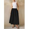 image:imagePRETTYGARDEN Maxi Dresses for Women 2026 Summer Casual Sleeveless Patchwork Flowy Vacation Sundress Knit Long Work Tank DressBlack White