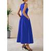 image:imagePRETTYGARDEN Maxi Dresses for Women 2026 Summer Casual Sleeveless Patchwork Flowy Vacation Sundress Knit Long Work Tank DressBlue