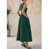 image:imagePRETTYGARDEN Maxi Dresses for Women 2026 Summer Casual Sleeveless Patchwork Flowy Vacation Sundress Knit Long Work Tank DressDark Green