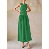 image:imagePRETTYGARDEN Maxi Dresses for Women 2026 Summer Casual Sleeveless Patchwork Flowy Vacation Sundress Knit Long Work Tank DressGreen