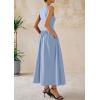 image:imagePRETTYGARDEN Maxi Dresses for Women 2026 Summer Casual Sleeveless Patchwork Flowy Vacation Sundress Knit Long Work Tank DressLight Blue