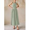 image:imagePRETTYGARDEN Maxi Dresses for Women 2026 Summer Casual Sleeveless Patchwork Flowy Vacation Sundress Knit Long Work Tank DressLight Green