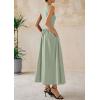 image:imagePRETTYGARDEN Maxi Dresses for Women 2026 Summer Casual Sleeveless Patchwork Flowy Vacation Sundress Knit Long Work Tank DressLight Green
