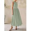 image:imagePRETTYGARDEN Maxi Dresses for Women 2026 Summer Casual Sleeveless Patchwork Flowy Vacation Sundress Knit Long Work Tank DressLight Green
