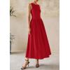 image:imagePRETTYGARDEN Maxi Dresses for Women 2026 Summer Casual Sleeveless Patchwork Flowy Vacation Sundress Knit Long Work Tank DressRed