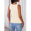 image:imagePRETTYGARDEN Sleeveless Button Down Shirts for Women Summer 2026 Going Out Ribbed Knit Tank Tops Y2K Clothes Trendy Vest TopsApricot