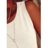 image:imagePRETTYGARDEN Sleeveless Sweater Tops for Women 2026 Summer Dressy Ribbed Tank Tops Spring Business Casual Work Shirts BlousesBeige White