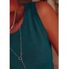 image:imagePRETTYGARDEN Sleeveless Sweater Tops for Women 2026 Summer Dressy Ribbed Tank Tops Spring Business Casual Work Shirts BlousesBlue Green