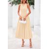 image:imagePRETTYGARDEN Spring Casual Dresses for Women 2026 Summer Business Work Midi Sleeveless A Line Pleated Cocktail DressApricot