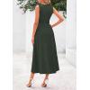 image:imagePRETTYGARDEN Spring Casual Dresses for Women 2026 Summer Business Work Midi Sleeveless A Line Pleated Cocktail DressArmy Green