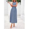 image:imagePRETTYGARDEN Spring Casual Dresses for Women 2026 Summer Business Work Midi Sleeveless A Line Pleated Cocktail DressBlue Grey