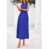 image:imagePRETTYGARDEN Spring Casual Dresses for Women 2026 Summer Business Work Midi Sleeveless A Line Pleated Cocktail DressBrilliant Blue
