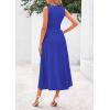 image:imagePRETTYGARDEN Spring Casual Dresses for Women 2026 Summer Business Work Midi Sleeveless A Line Pleated Cocktail DressBrilliant Blue