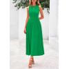 image:imagePRETTYGARDEN Spring Casual Dresses for Women 2026 Summer Business Work Midi Sleeveless A Line Pleated Cocktail DressGreen