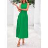 image:imagePRETTYGARDEN Spring Casual Dresses for Women 2026 Summer Business Work Midi Sleeveless A Line Pleated Cocktail DressGreen