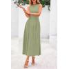 image:imagePRETTYGARDEN Spring Casual Dresses for Women 2026 Summer Business Work Midi Sleeveless A Line Pleated Cocktail DressMist Green