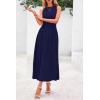 image:imagePRETTYGARDEN Spring Casual Dresses for Women 2026 Summer Business Work Midi Sleeveless A Line Pleated Cocktail DressNavy