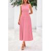 image:imagePRETTYGARDEN Spring Casual Dresses for Women 2026 Summer Business Work Midi Sleeveless A Line Pleated Cocktail DressPink