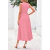 image:imagePRETTYGARDEN Spring Casual Dresses for Women 2026 Summer Business Work Midi Sleeveless A Line Pleated Cocktail DressPink