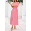 image:imagePRETTYGARDEN Spring Casual Dresses for Women 2026 Summer Business Work Midi Sleeveless A Line Pleated Cocktail DressPink