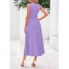 image:imagePRETTYGARDEN Spring Casual Dresses for Women 2026 Summer Business Work Midi Sleeveless A Line Pleated Cocktail DressPurple