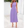 image:imagePRETTYGARDEN Spring Casual Dresses for Women 2026 Summer Business Work Midi Sleeveless A Line Pleated Cocktail DressPurple