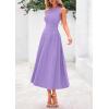 image:imagePRETTYGARDEN Spring Casual Dresses for Women 2026 Summer Business Work Midi Sleeveless A Line Pleated Cocktail DressPurple