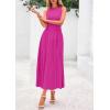 image:imagePRETTYGARDEN Spring Casual Dresses for Women 2026 Summer Business Work Midi Sleeveless A Line Pleated Cocktail DressRose