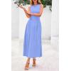 image:imagePRETTYGARDEN Spring Casual Dresses for Women 2026 Summer Business Work Midi Sleeveless A Line Pleated Cocktail DressSky Blue