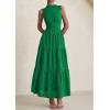 image:imagePRETTYGARDEN Summer Dresses for Women 2026 Casual Eyelet Sleeveless Wedding Guest Maxi Dress Tank Top Sundress with PocketsEmerald Green