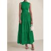 image:imagePRETTYGARDEN Summer Dresses for Women 2026 Casual Eyelet Sleeveless Wedding Guest Maxi Dress Tank Top Sundress with PocketsEmerald Green