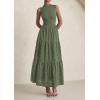 image:imagePRETTYGARDEN Summer Dresses for Women 2026 Casual Eyelet Sleeveless Wedding Guest Maxi Dress Tank Top Sundress with PocketsGreen