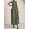 image:imagePRETTYGARDEN Summer Dresses for Women 2026 Casual Eyelet Sleeveless Wedding Guest Maxi Dress Tank Top Sundress with PocketsGreen