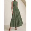 image:imagePRETTYGARDEN Summer Dresses for Women 2026 Casual Eyelet Sleeveless Wedding Guest Maxi Dress Tank Top Sundress with PocketsGreen