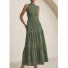 image:imagePRETTYGARDEN Summer Dresses for Women 2026 Casual Eyelet Sleeveless Wedding Guest Maxi Dress Tank Top Sundress with PocketsGreen