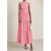 image:imagePRETTYGARDEN Summer Dresses for Women 2026 Casual Eyelet Sleeveless Wedding Guest Maxi Dress Tank Top Sundress with PocketsPink