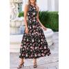 image:imagePRETTYGARDEN Summer Halter Dresses for Women 2026 Vacation Outfits Sleeveless Polka Dot Sundress Wedding Guest Maxi DressFloral Black Pink