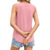 image:imagePRETTYGARDEN Tank Tops for Women 2026 Summer Sleeveless Wide Strap Tops Spring Fashion Casual Flowy Loose Fit Workout ShirtsPink