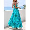 image:imagePRETTYGARDEN Women Summer Floral Maxi Dress 2026 Spirng Spaghetti Strap Mesh Boho Sundress Party Beach Vacation Long DressesGreen Floral