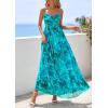 image:imagePRETTYGARDEN Women Summer Floral Maxi Dress 2026 Spirng Spaghetti Strap Mesh Boho Sundress Party Beach Vacation Long DressesGreen Floral